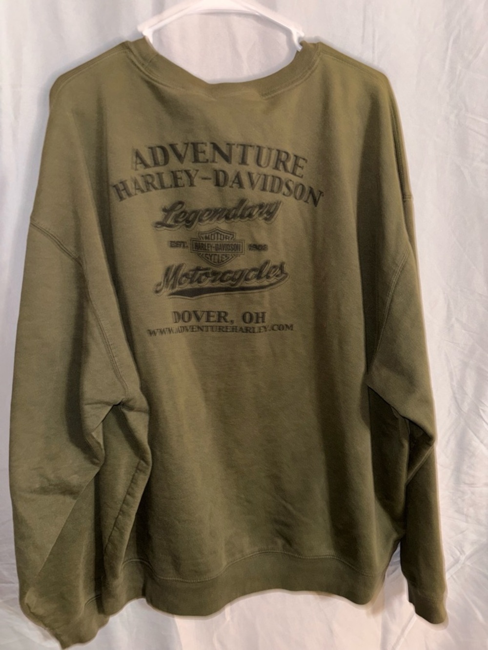 Harley Davidson Crewneck Sweatshirt with Chest Graphic - Picture 7 of 7